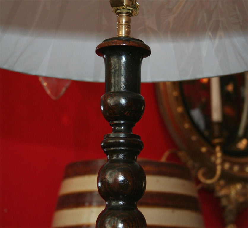 English Bobbin Turned Floor Lamp 1
