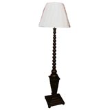 English Bobbin Turned Floor Lamp