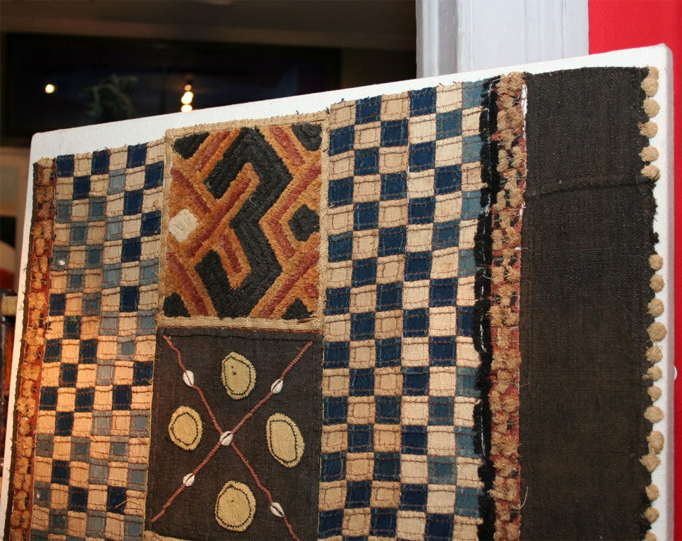 20th Century A Kuba Dance Cloth Textile Wall Hanging