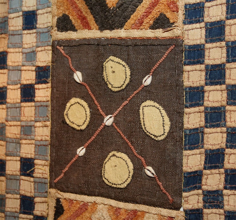 A Kuba Dance Cloth Textile Wall Hanging 1