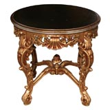 FRENCH SILVER LEAF STOOL/TABLE