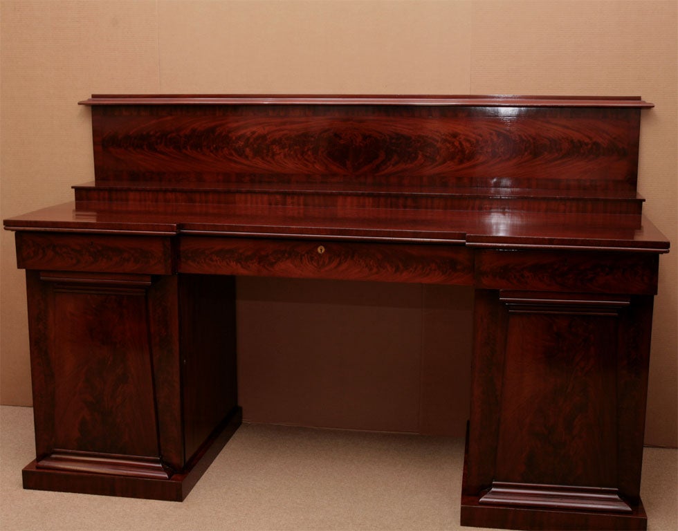 19th Century William IV Pedestal Sideboard For Sale