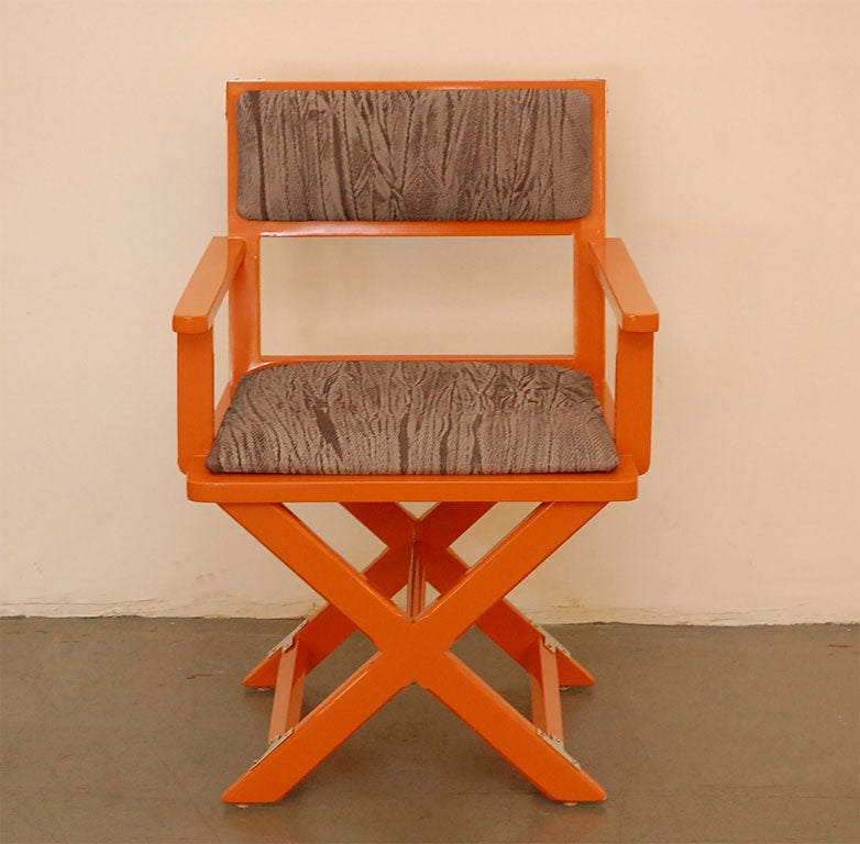 Tangerine Campaign Desk  and Chair 3