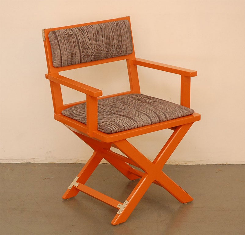 Tangerine Campaign Desk  and Chair 4