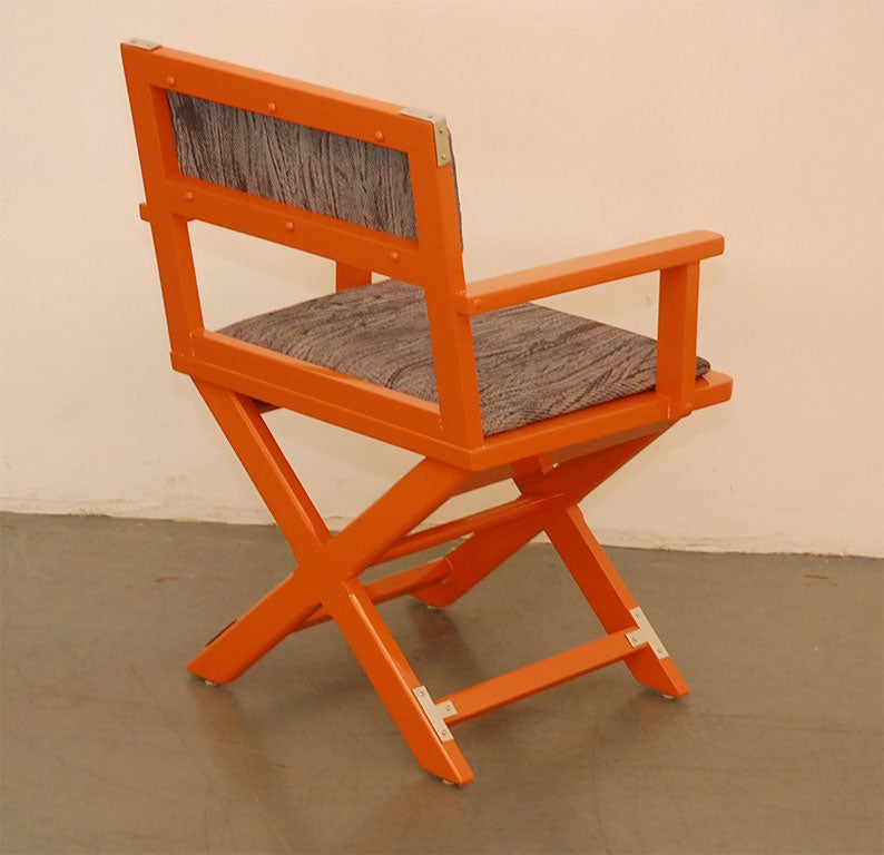 Tangerine Campaign Desk  and Chair 5