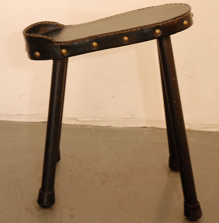 Jacques Adnet  Valet  and  Footstool 1