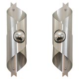 Stainless Steel Ribbon Sconces