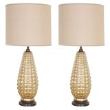 Pair of Mercury Glass Lamps