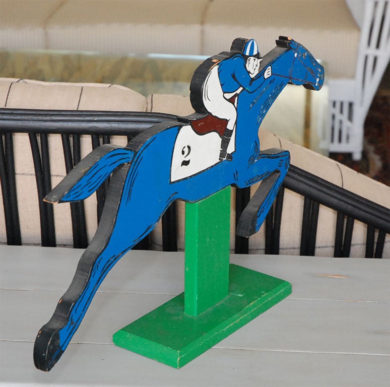 Horse Racing Figures and Game In Good Condition For Sale In Culver City, CA
