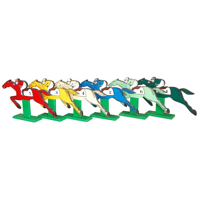 Horse Racing Figures and Game For Sale