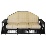 Three seater Wicker Settee 2
