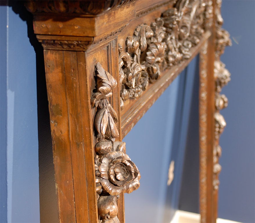 Remarkable 18th Century English Early Georgian Carved Mantle 6