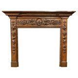 Remarkable 18th Century English Early Georgian Carved Mantle
