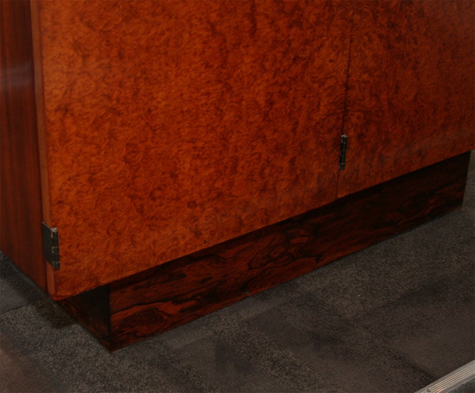 Maidou Burled Wood & Mahogany Cabinet  Designed by Gilbert Rohde 3