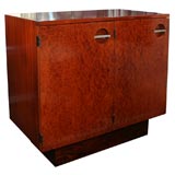 Maidou Burled Wood 
Mahogany Cabinet  Designed by Gilbert Rohde