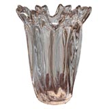 1940's Modernist Crystal Vase by Schneider