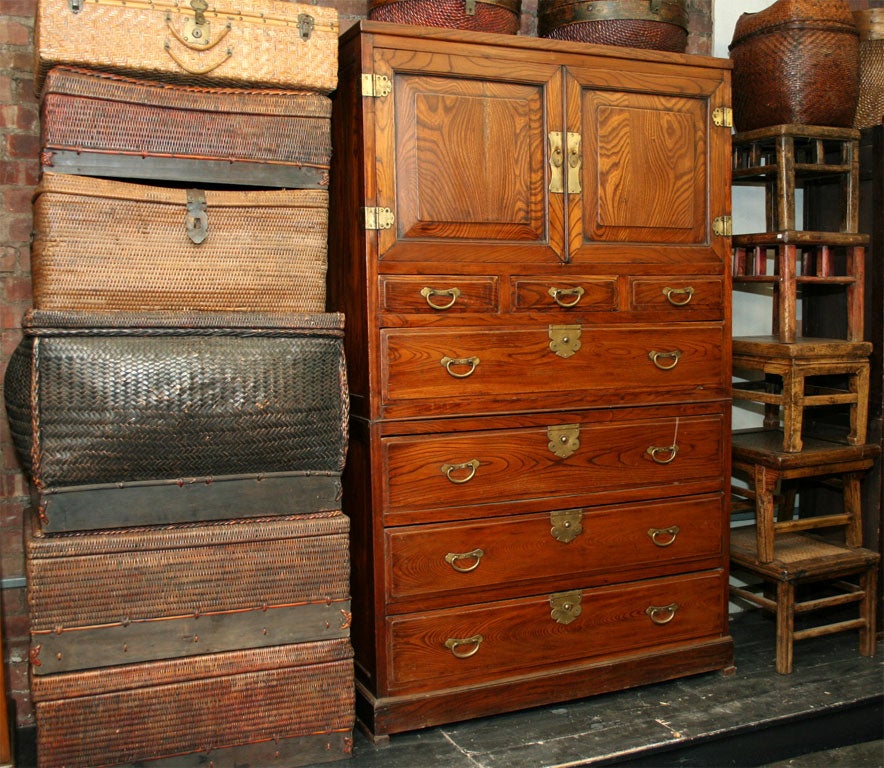 Elmwood Two-Tier Tansu