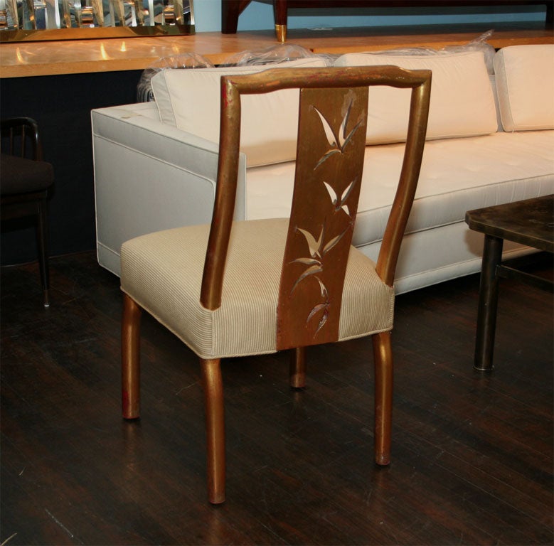 Gilded Side Chair by James Mont 2