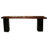 LACQUERED SOLID KAMAGONG WOOD CONSOLE