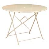 White French Metal Bistro Table