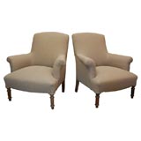 Pair of Napolean III Arm Chairs, Mirande Style