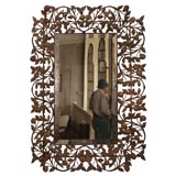 Cast Iron Filigris Mirror