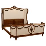 Cama francesa Luis XVI del siglo XIX c.1890