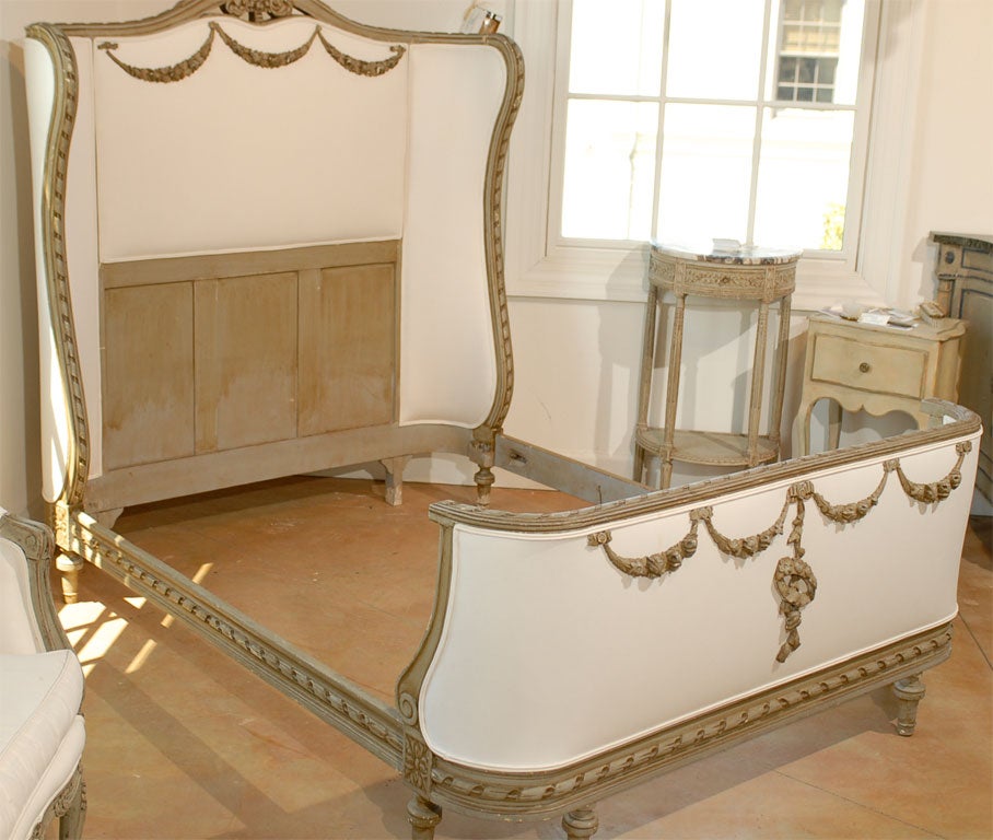 Painted 19th Century French Bed 7