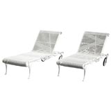 Pair of Russel Woodard Lounge Chairs