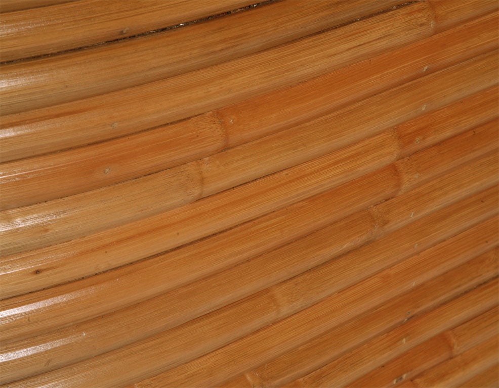 Paul Frankl Style Stacked Rattan Bar 2