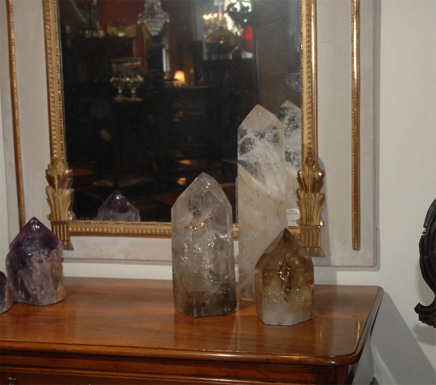 Two crystals, 1. (center) Rock crystal 21.5