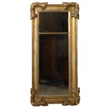 Antique Large American Empire Giltwood Mirror