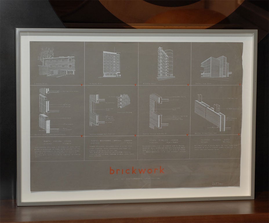 English Architectural Drawings For Sale