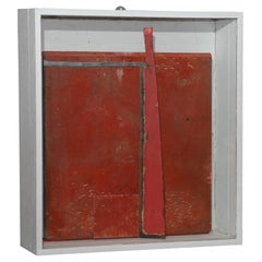 A Modern Red Assemblage of Art by Camiel Van Breedam
