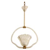 Clear Murano Bubble Glass Hanging Light by Barovier & Toso 12