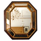 Vintage Faux tortoise shell octagonal mirror