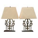 Antique Pair of 19th Century Iron Architectual Fragments