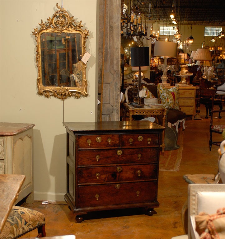 Petite Jacobean oak chest, 2 over 3 drawers<br />
<br />
To see more items from Foxglove Antiques, please visit our website: www.foxgloveantiques.com