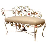 French iron chaise lounge