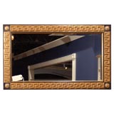 Black and Gilt Framed Mirror