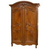 18thc. Walnut Armoire from Chablis