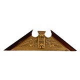 Large English Overdoor/ Pediment in Giltwood ca. 1840 7