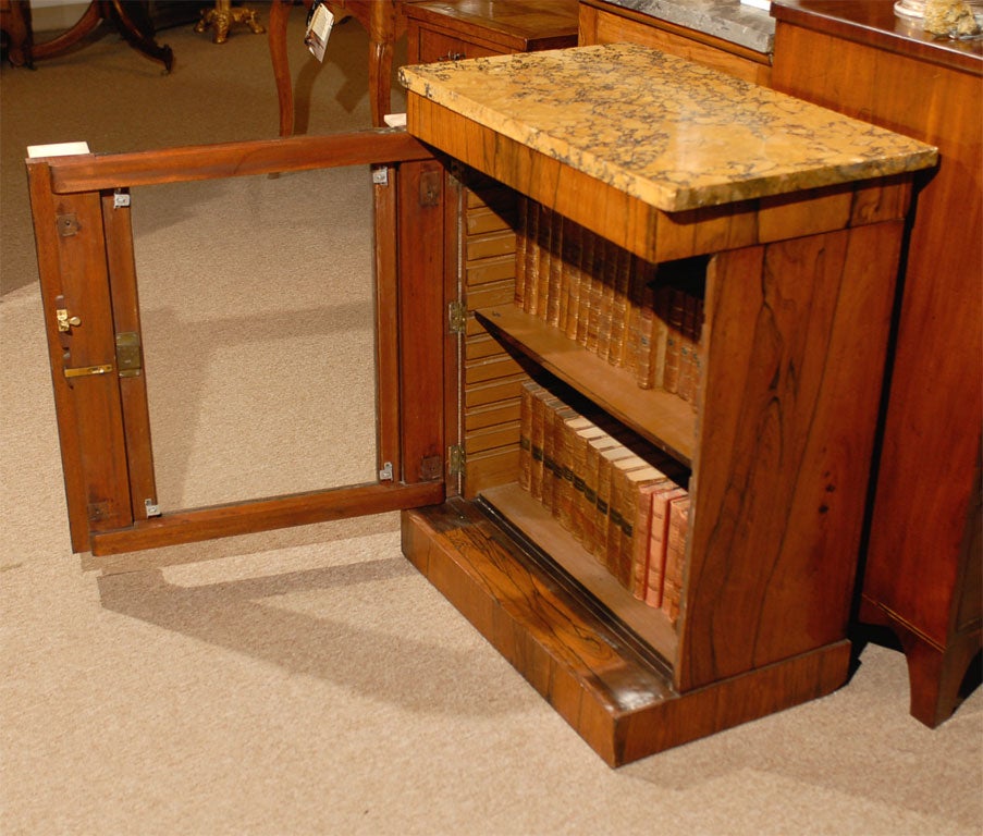 Regency Side Cabinet in Rosewood with Scagliola Top ca. 1810-20 For Sale 3