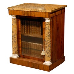 Credenza Regency in palissandro con piano in scagliola 1810-20 ca.