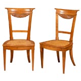 Antique Fine Set of 6 Directoire Period Dining Chairs, France ca. 1795