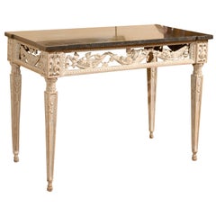 Louis XVI Period Painted Console with Marble Top, France, circa 1790