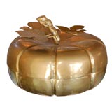 Lidded Brass Pumpkin or Gourd