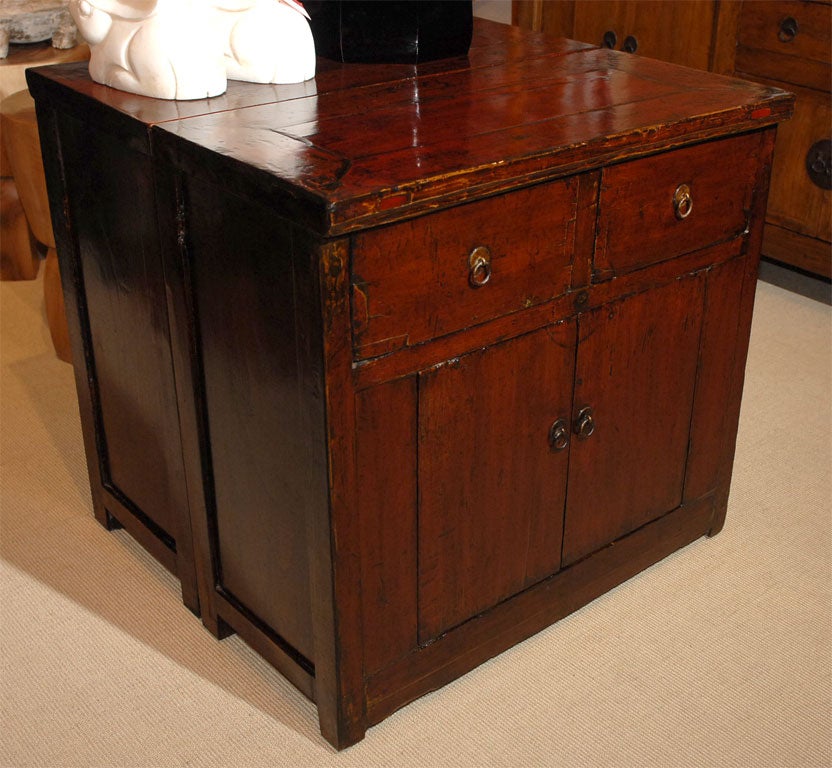 Red Lacquer Side chest