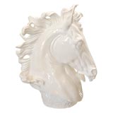 Blanc de Chine Horse Bust