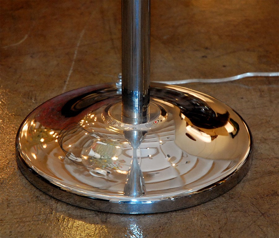 Chrome French Floor Lamp by Robert Mallet-Stevens For Sale